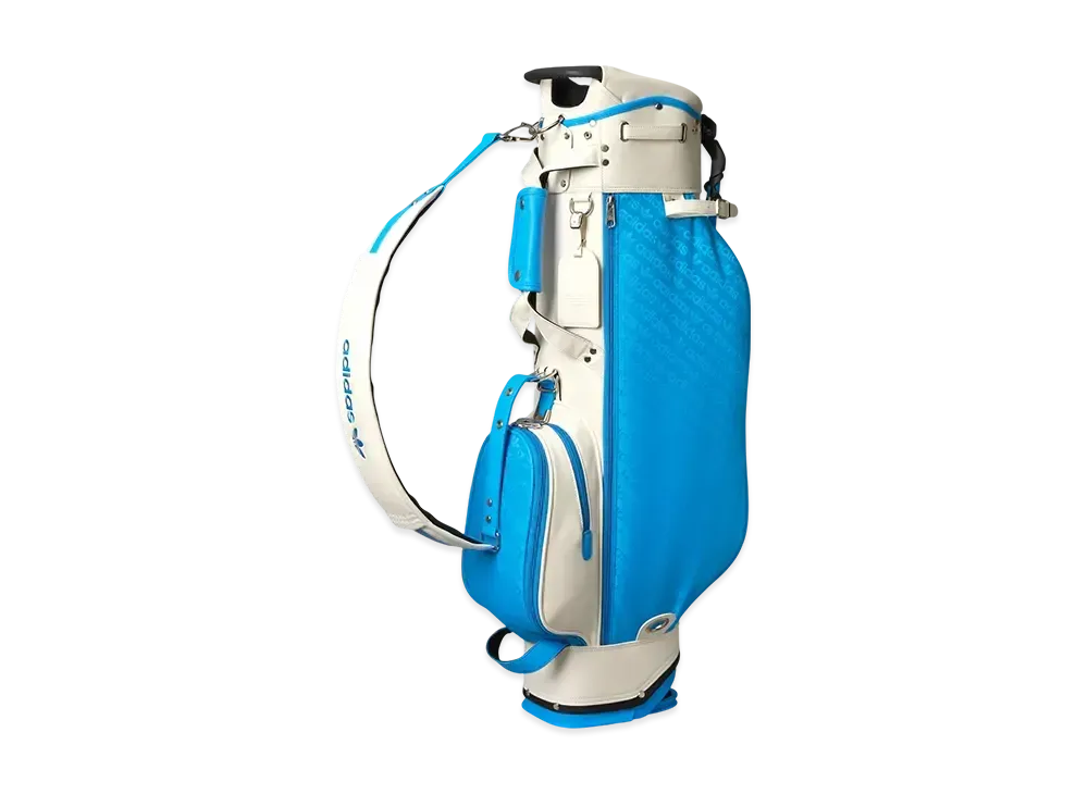 adidas Originals Golf Lightweight And Compact Monogram Stand Bag "Blue Bird/White"
