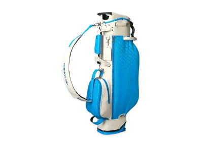adidas Originals Golf Lightweight And Compact Monogram Stand Bag "Blue Bird/White"