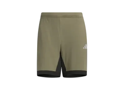 adidas Adaptation Regular Fit Double Knit Shorts "Olive Strata"