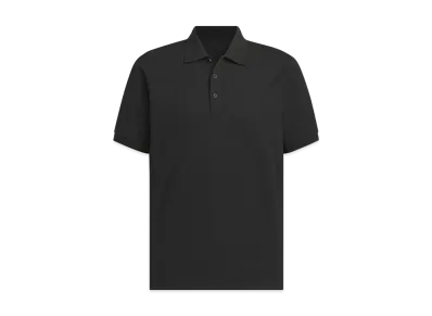 adidas Premium Regular Fit Pique Polo Shirt "Black/Silver Metallic"