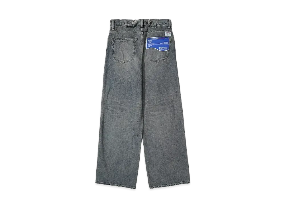 DAIRIKU Wide Vintage Denim Pants "INDIGO"