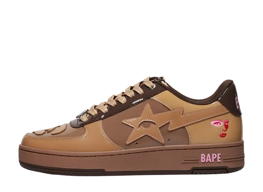 キッドスーパー × アベイシングエイプ ベイプスタ "ブラウン"