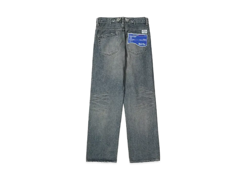 DAIRIKU Straight Vintage Denim Pants "INDIGO"