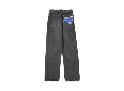 DAIRIKU Straight Vintage Denim Pants "BLACK"