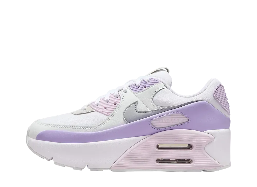Nike Women's Air Max 90 LV8 "White/Hydrangeas/Summit White/Wolf Grey"