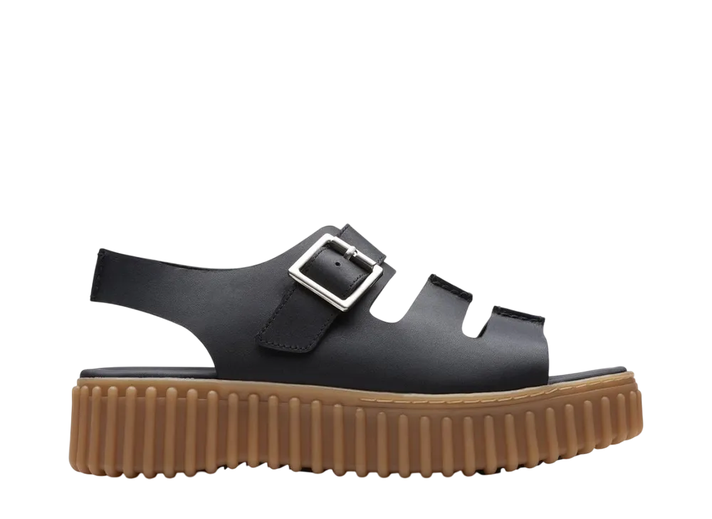 Clarks Women's Torhill Seam "Black Leather"