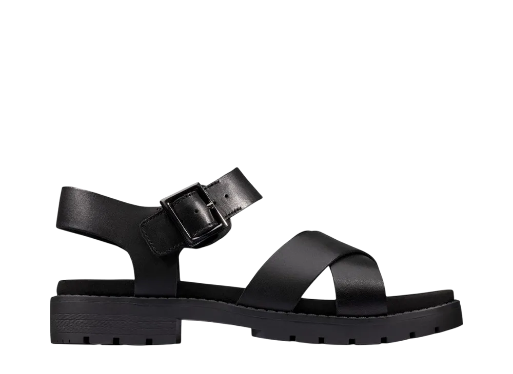 Clarks Women's Orinoco Strap "Black Leather"