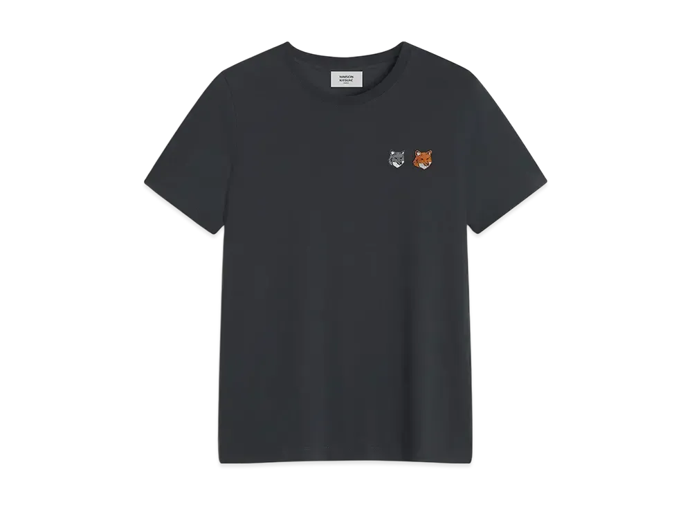 Maison Kitsune Double Bold Fox Head Regular T-shirt "Anthracite"