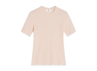 Maison Kitsune Baby Fox Rib Fit T-Shirt "Pale Pink"