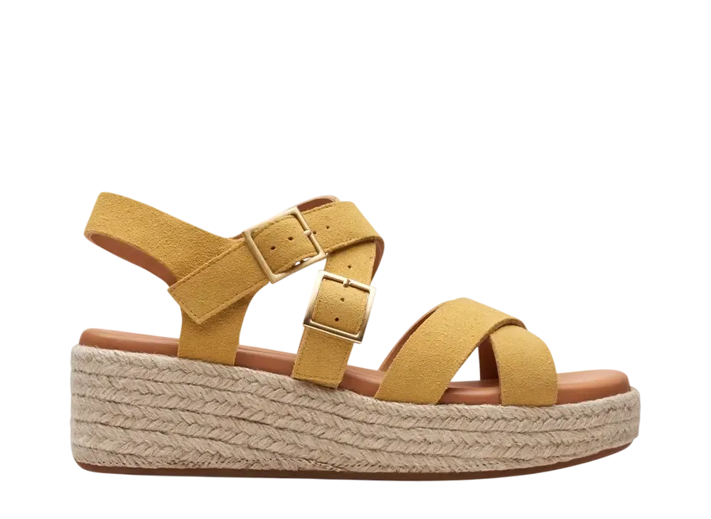 Clarks Women's Kimmei Buckle "Yellow Suede"