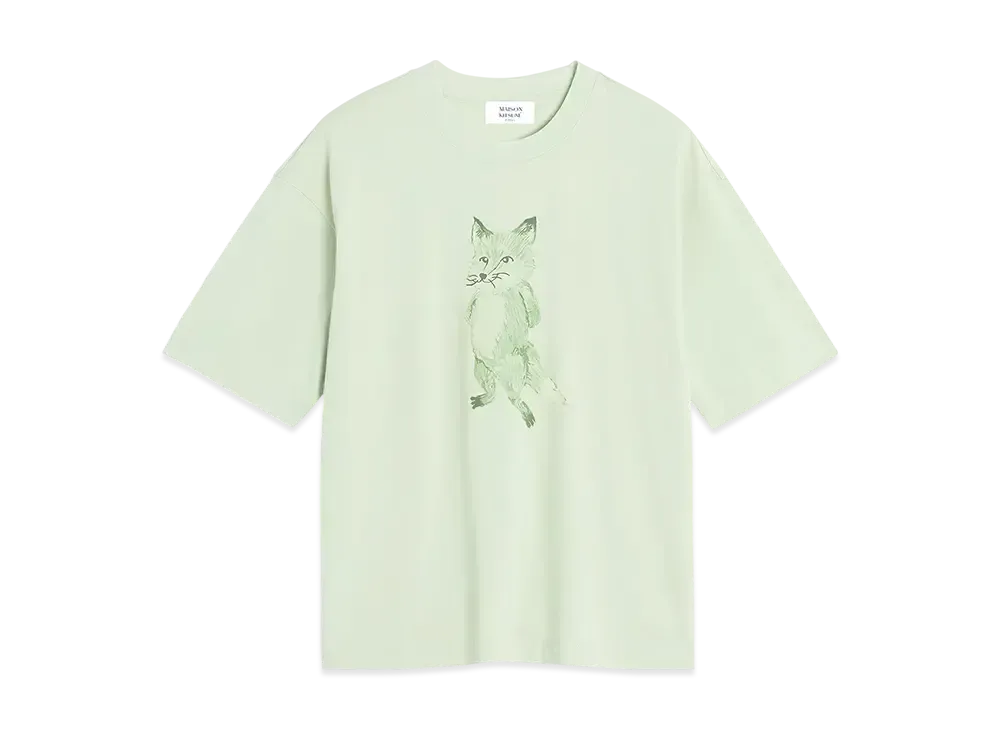 Maison Kitsune Lady Fox Boxy T-shirt "Laurel Green"