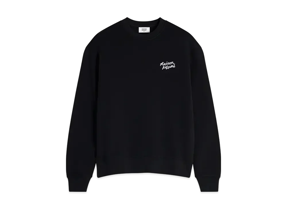 Maison Kitsune Handwriting Comfort Sweatshirt "Black/White"