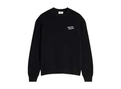 Maison Kitsune Handwriting Comfort Sweatshirt "Black/White"