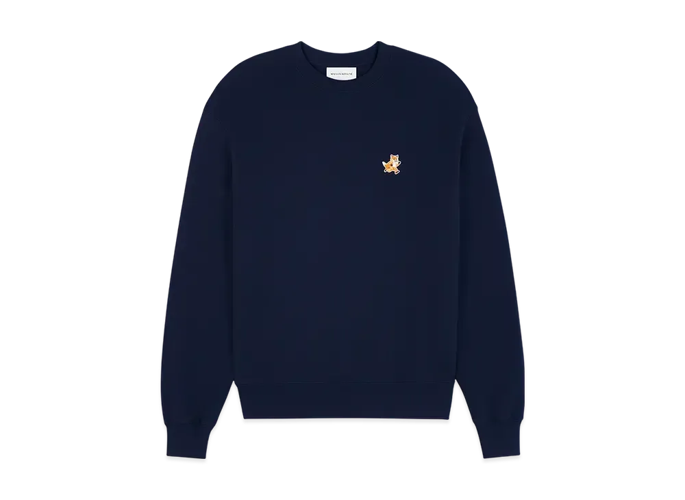 Maison Kitsune Speedy Fox Patch Comfort Sweatshirt "Ink Blue"