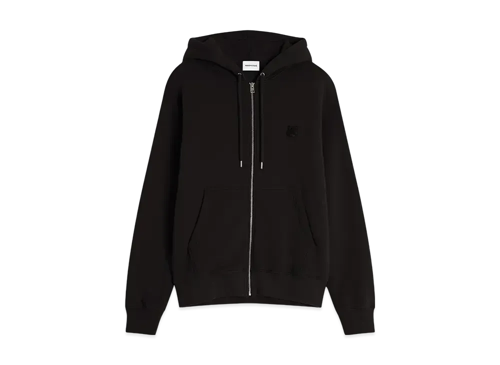Maison Kitsune Bold Fox Head Patch Comfort Zip Hoodie "Black"