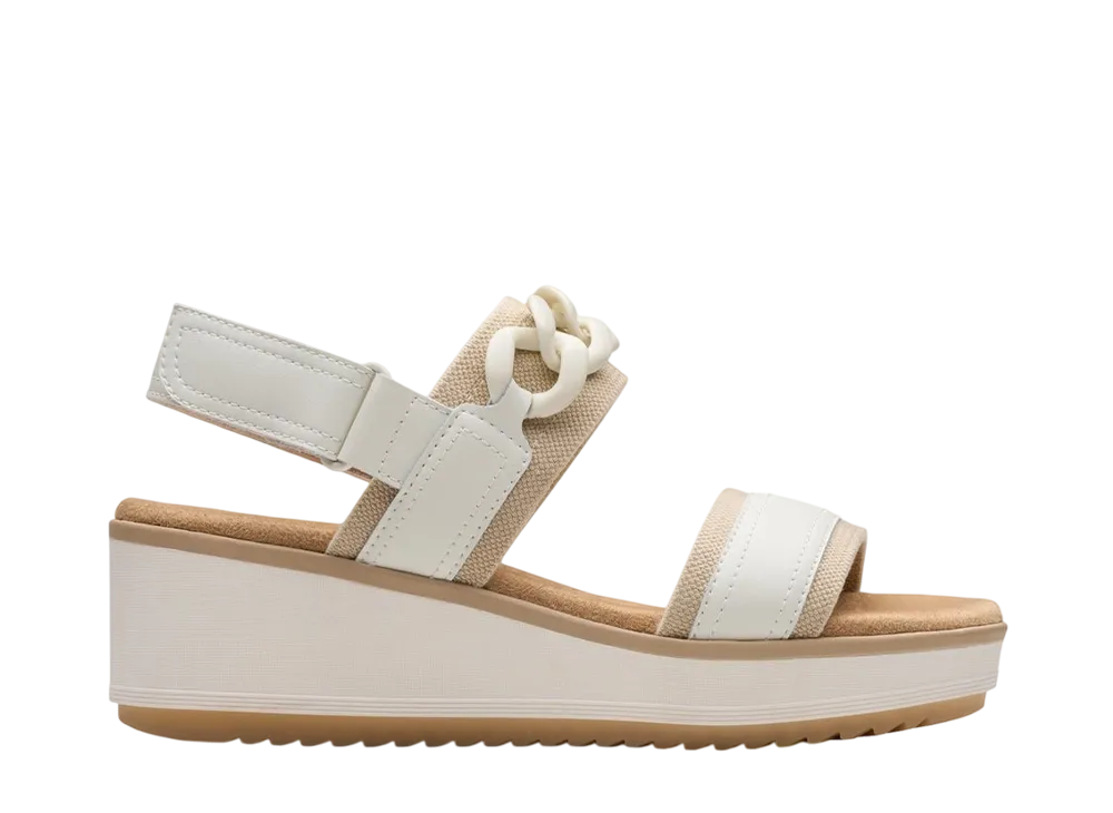 Clarks Women's Wrenly Eve "Off White Leather"