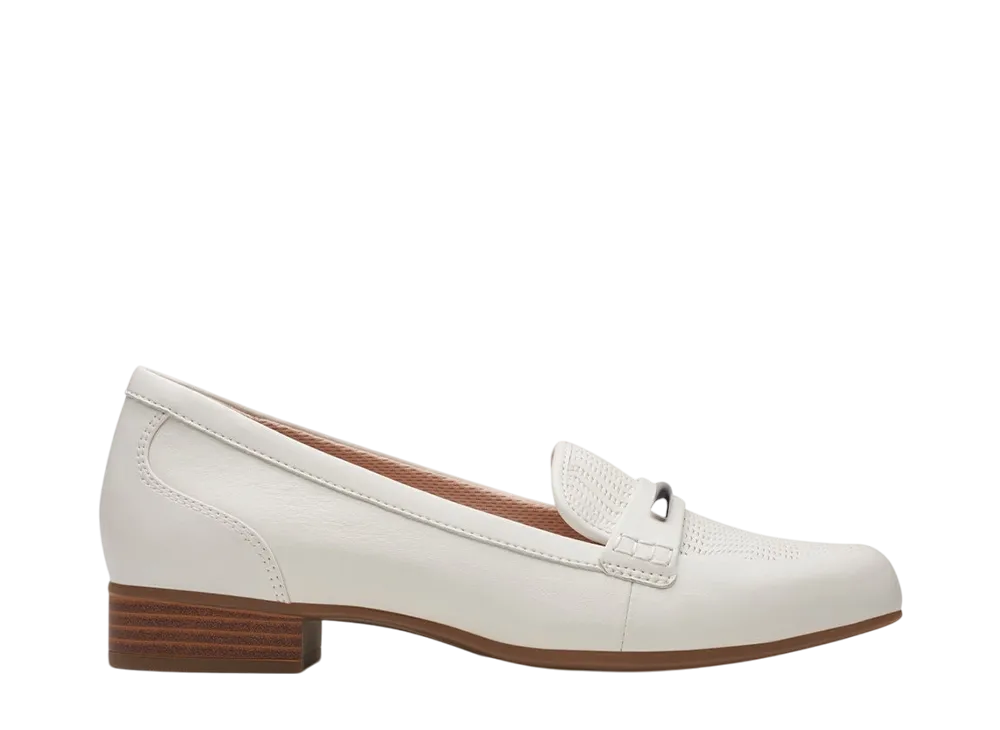 Clarks Women's Juliet Aster "Off White Leather"