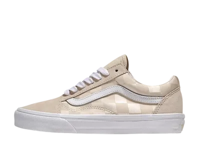 Vans Old Skool Checkerboard "Turtledove Beige"