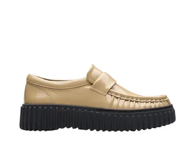 Clarks Women's Torhill Mocc "Beige Patent"