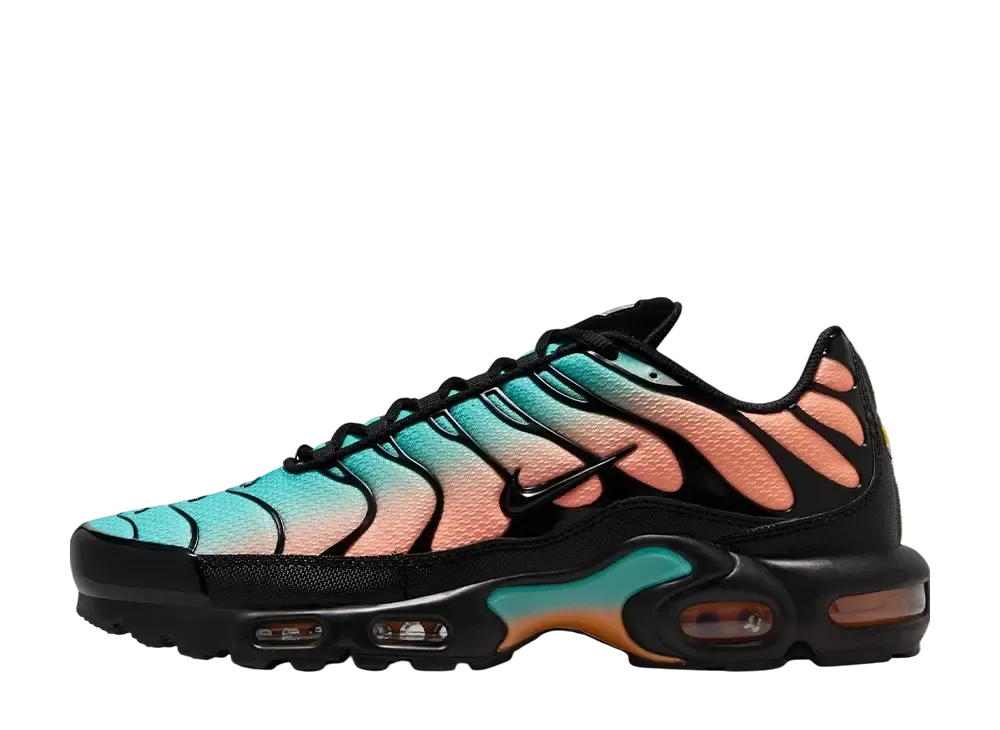 Nike Air Max Plus "Black/Aurora Green/Orange Pulse"