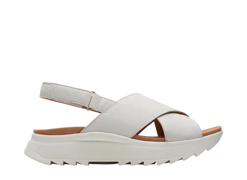 Clarks Women's DashLite Wish "White Interest"