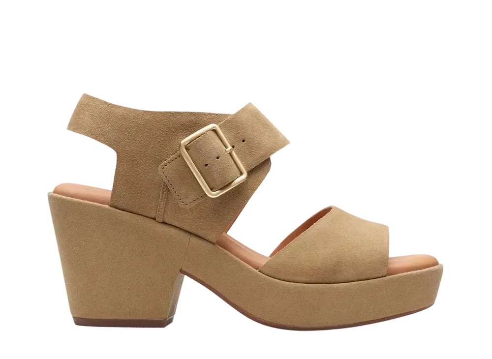 Clarks Women's KimmeiHi Strap "Dark Sand Suede"