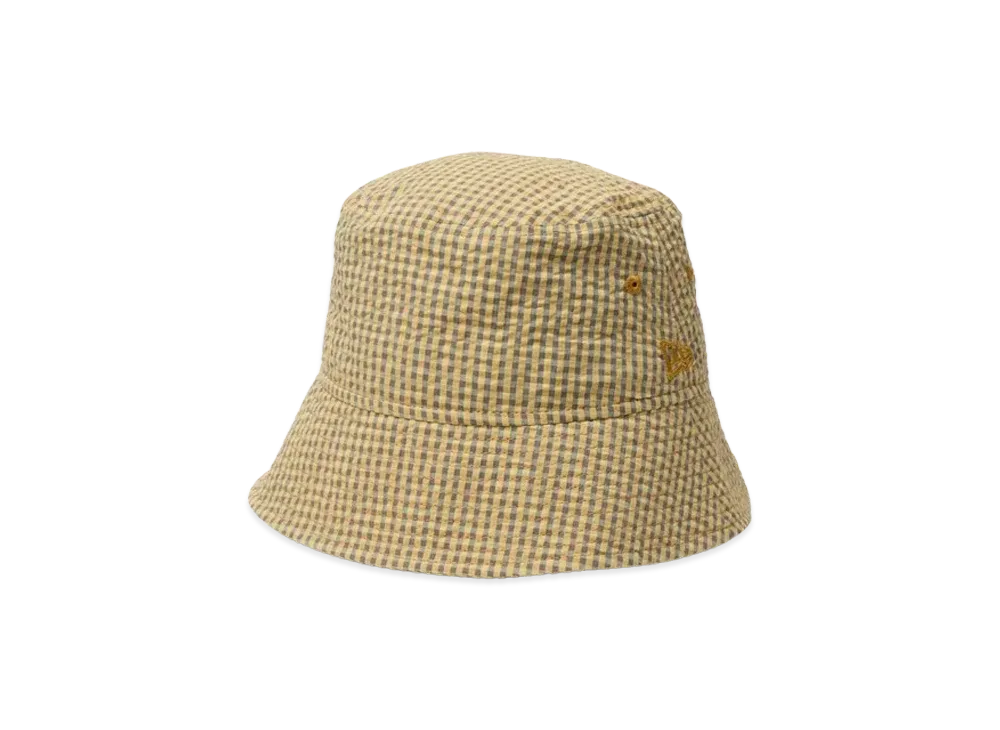 NEW ERA Bucket 01 Sailor Brim Gingham Check "Yellow"