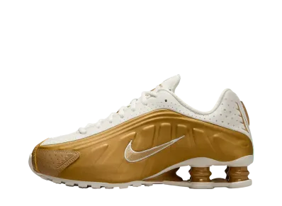 Nike Women's Shox R4 "Soft Pearl/Metallic Gold"