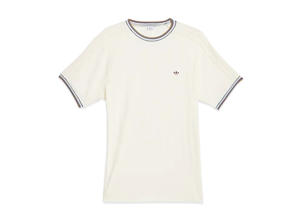 adidas x CLOT Rib Short Sleeve T-shirt by Edison Chen (Gender Neutral) "Cream White"