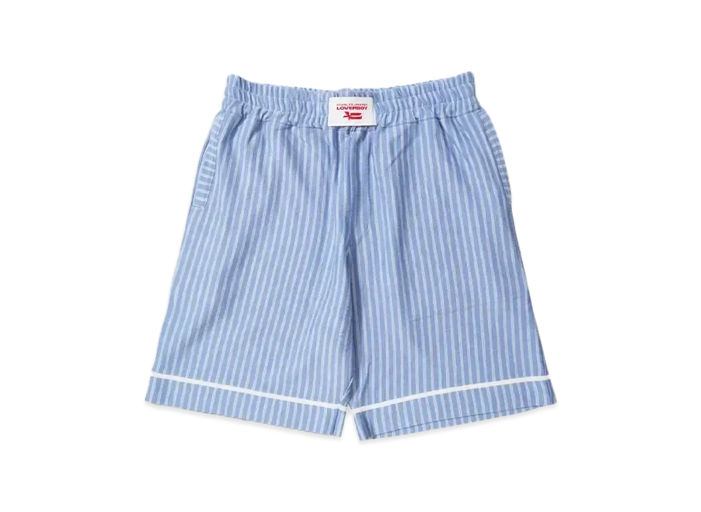 Charles Jeffrey Loverboy KNITTED PYJAMA SHORTS "BLUE"