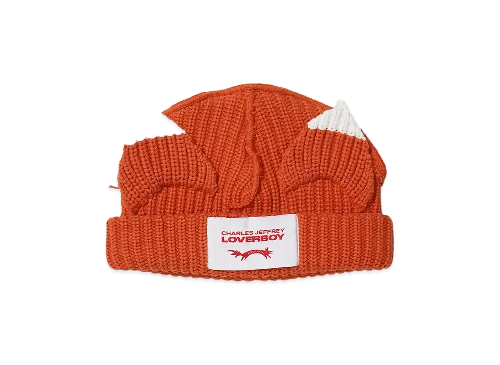 Charles Jeffrey Loverboy CHUNKY EARS BEANIE "ORANGE"