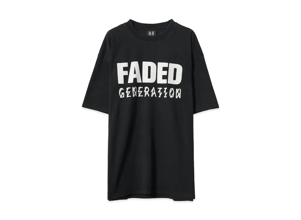 44 LABEL GROUP FADED GEN TEE "BLACK"