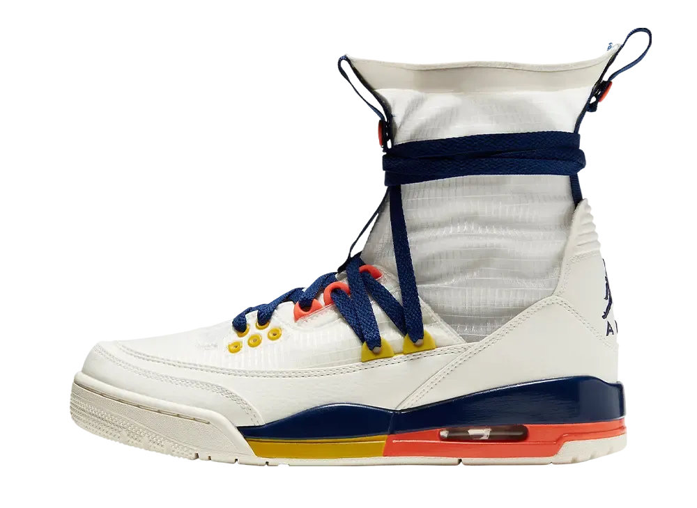 Nike Women's Air Jordan 3 Retro Explorer Lite XX "Sail/Turf Orange/Bright Citron/Blue Void"