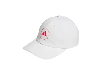 adidas Women's Criss Cross Cap "White/Pure Ruby"