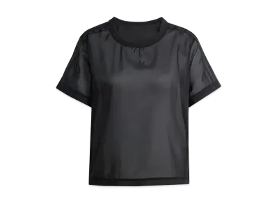 adidas Adicolor Sheer Three Stripes Short Sleeve T-Shirt "Black"