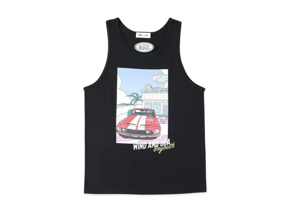 Yoshifuku Honoka x WIND AND SEA Tank Top "Black"