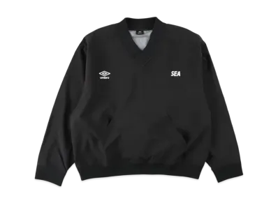umbro x WIND AND SEA Pullover Nylon V Neck "Black"