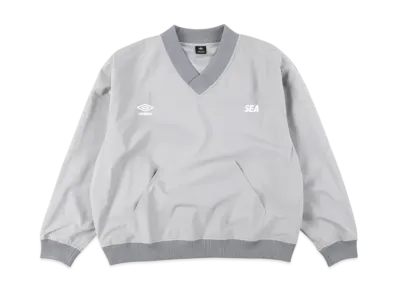 umbro x WIND AND SEA Pullover Nylon V Neck "Gray"