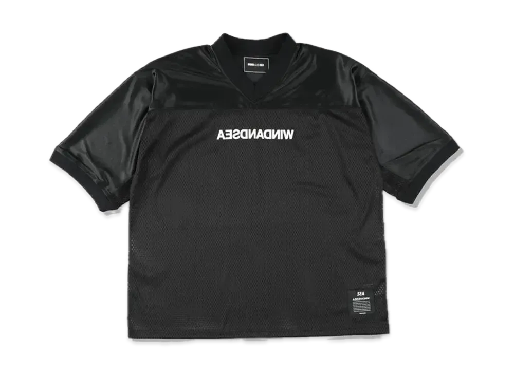 WIND AND SEA A32 Football Jersey "Black"
