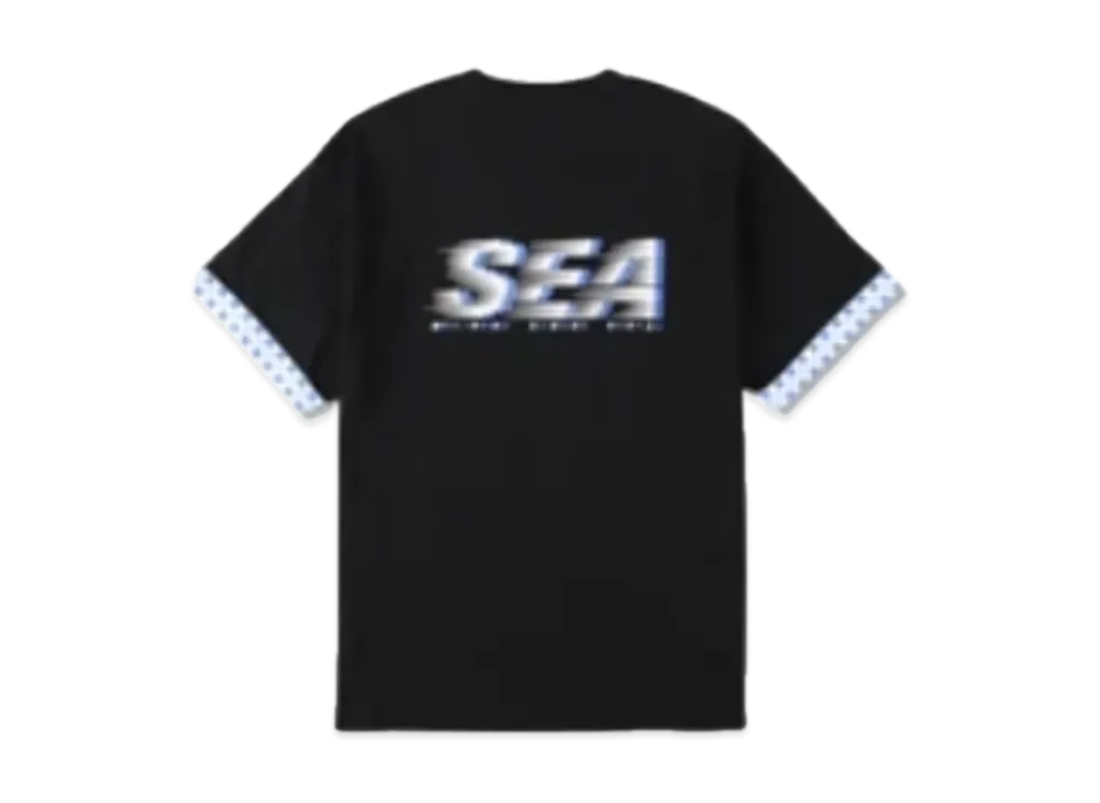 WIND AND SEA D.T.R.T -Motion- Plaid Tee "Jet Black"