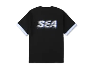 WIND AND SEA D.T.R.T -Motion- Plaid Tee "Jet Black"