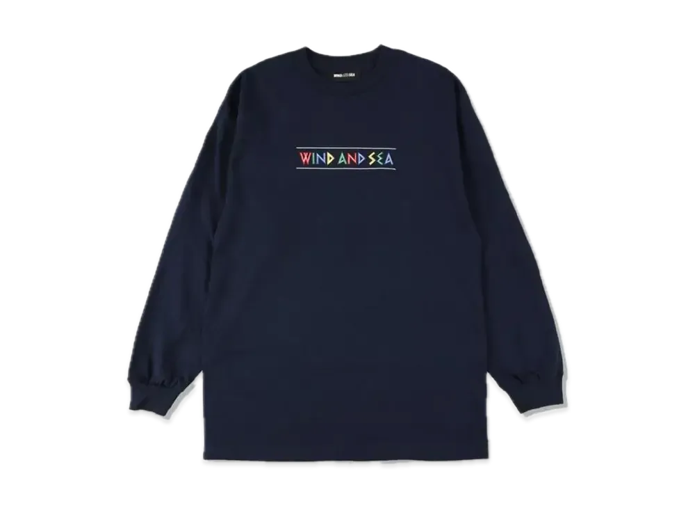 WIND AND SEA Zulu-Tongue L/S Tee "Navy"