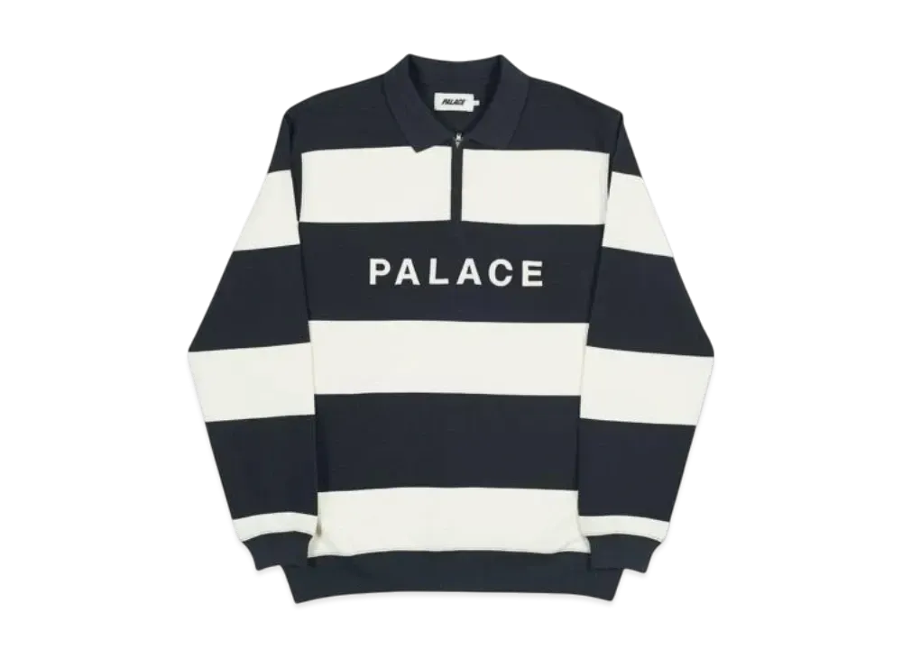 PALACE J Stripe Crew "Black"