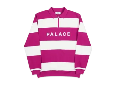 PALACE J Stripe Crew "Dark Pink"