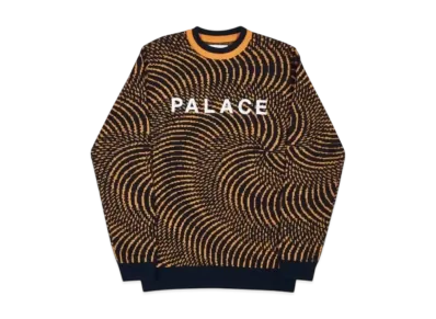 PALACE Swirly Wurly Knit "Black Orange"