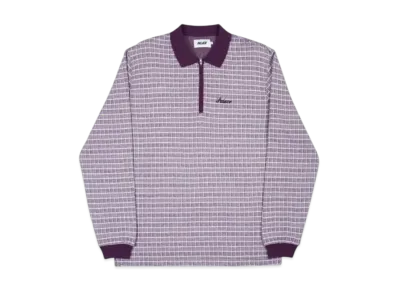 PALACE Checker Zip Top "Plum"