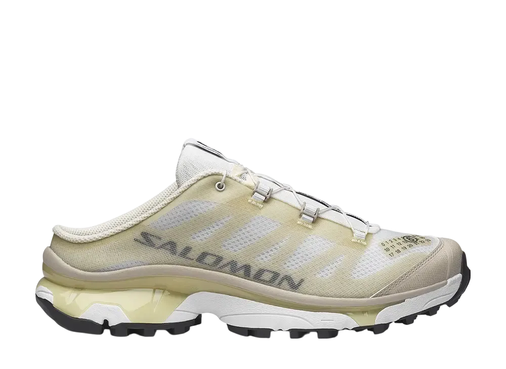 MM6メゾンマルジェラ × サロモン XT-4 ミュール2 "ホワイト/グリーンヘイズ/シルバークラウド"