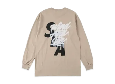 It's A Living x WIND AND SEA LS Tee "Beige"
