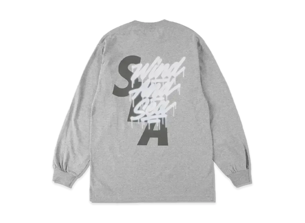 It's A Living x WIND AND SEA LS Tee "Gray"