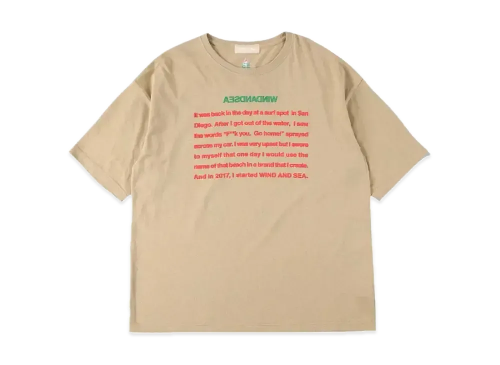 WIND AND SEA A32 Basis Sea T Shirt "Beige"